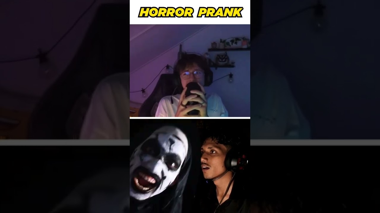 horror prank part 4 #omegle #shorts #omegleprank #jumpscare