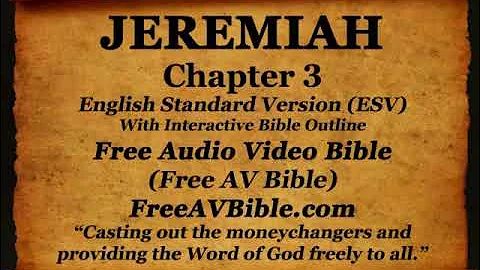 Bible Book 24  Jeremiah Complete 1- 52, English Standard Version ESV Read Along Bible. Word of God