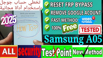 Samsung Galaxy A05 SM-A055F FRP Bypass Android 14✅ 👉 (Free & Easy 2025) With USB ✅👉 No Test Points✅
