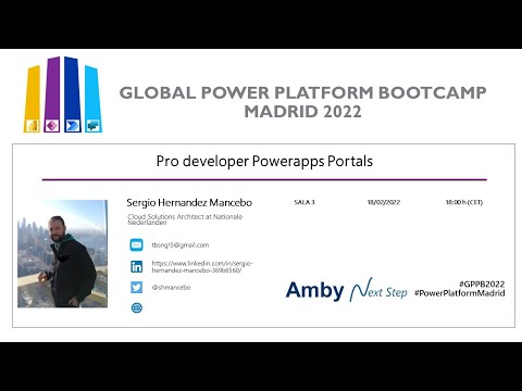 Pro developer Powerapps Portals -  Sergio Hernández Mancebo