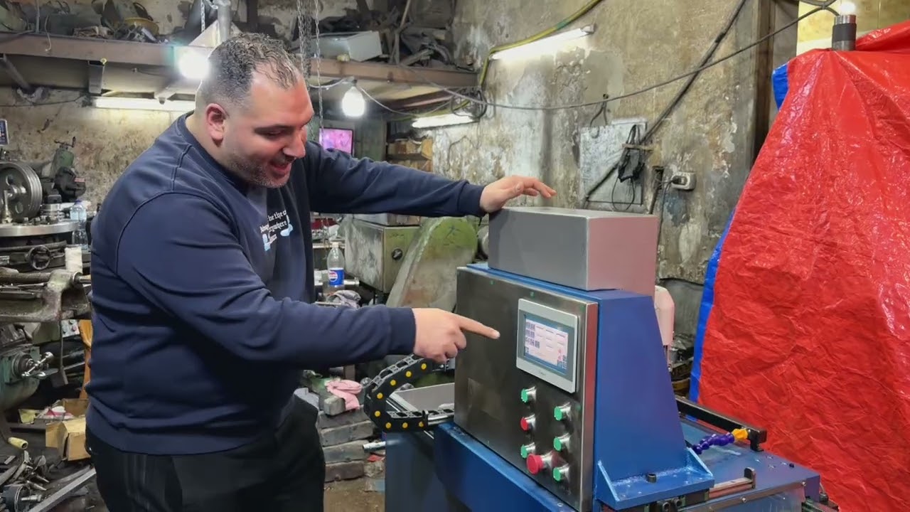 ماكينة سن الكاستير اتوماتيك كامل شاشة تاتش ٧ بوصة تغدية اتوماتيك plc تثبت مغناطيس ٠١٠٠٠٦٥٧٤٧٢