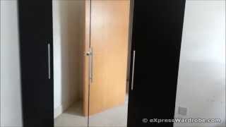 Home Brand Prague High Gloss 4 door Mirrored Wardrobe Design from Very