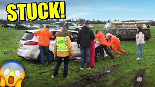 DEEP MUD Gets Cars STUCK at Car Meet!