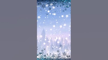 Snow falling winter Animated