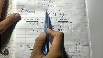 2d transformation Numericals (rotation scaling reflection translation) | Computer Graphics