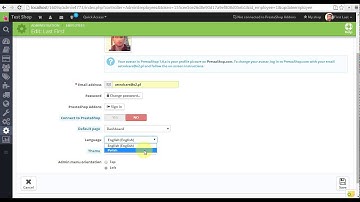 PrestaShop 1.6 - change language in back office