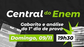 Central do Enem 2025: Gabarito   Análise do 1º Dia de Provas AO VIVO!