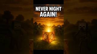NEVER NIGHT AGAIN in Minecraft with ONE Command Block! ☀️ #minecraft