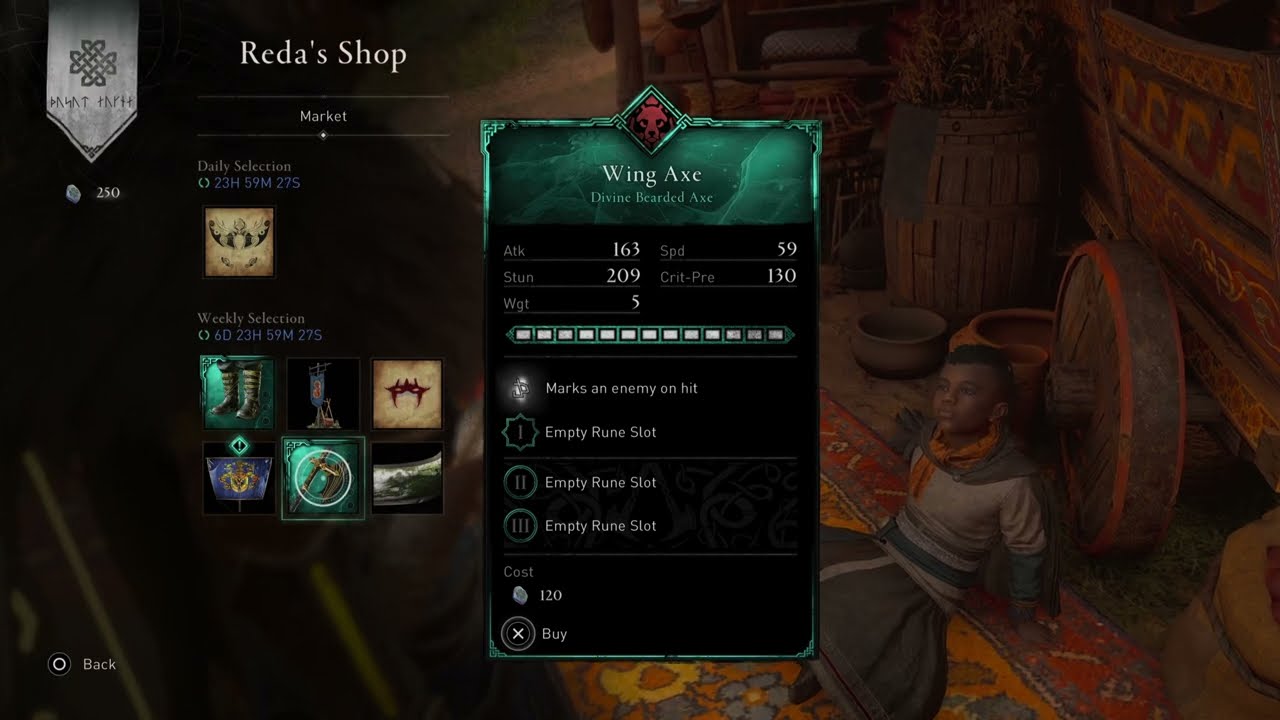 Reda's daily selection 7/06/2022 & Weekly Reset includes Wing Axe + 30 Opals in REDA’S Contracts