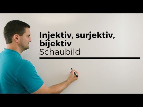 Injektiv, surjektiv, bijektiv, Schaubild mit Funktion | Mathe by Daniel Jung