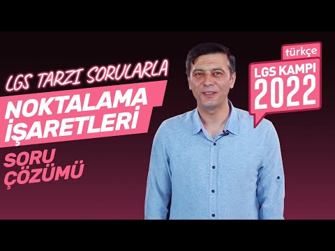 TEST ÇÖZ, ÖNE GEÇ! Noktalama İşaretleri Soru Çözümü | 8. Sınıf Türkçe LGS 2022 Kampı #13