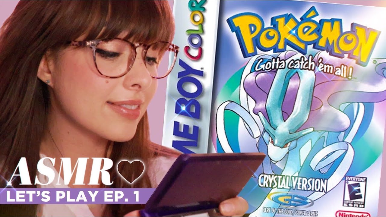 ASMR 💠 Pokemon Crystal 💠 Relaxing Whispered RPG Adventure Together! ✧EP.1✧ Button Clicks & Tapping
