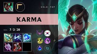 Karma Top vs Yasuo - KR Master Patch 26.13