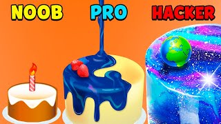 NOOB vs PRO vs HACKER - Mirror cakes screenshot 1