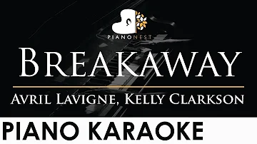 Avril Lavigne, Kelly Clarkson - Breakaway - Piano Karaoke Instrumental Cover with Lyrics