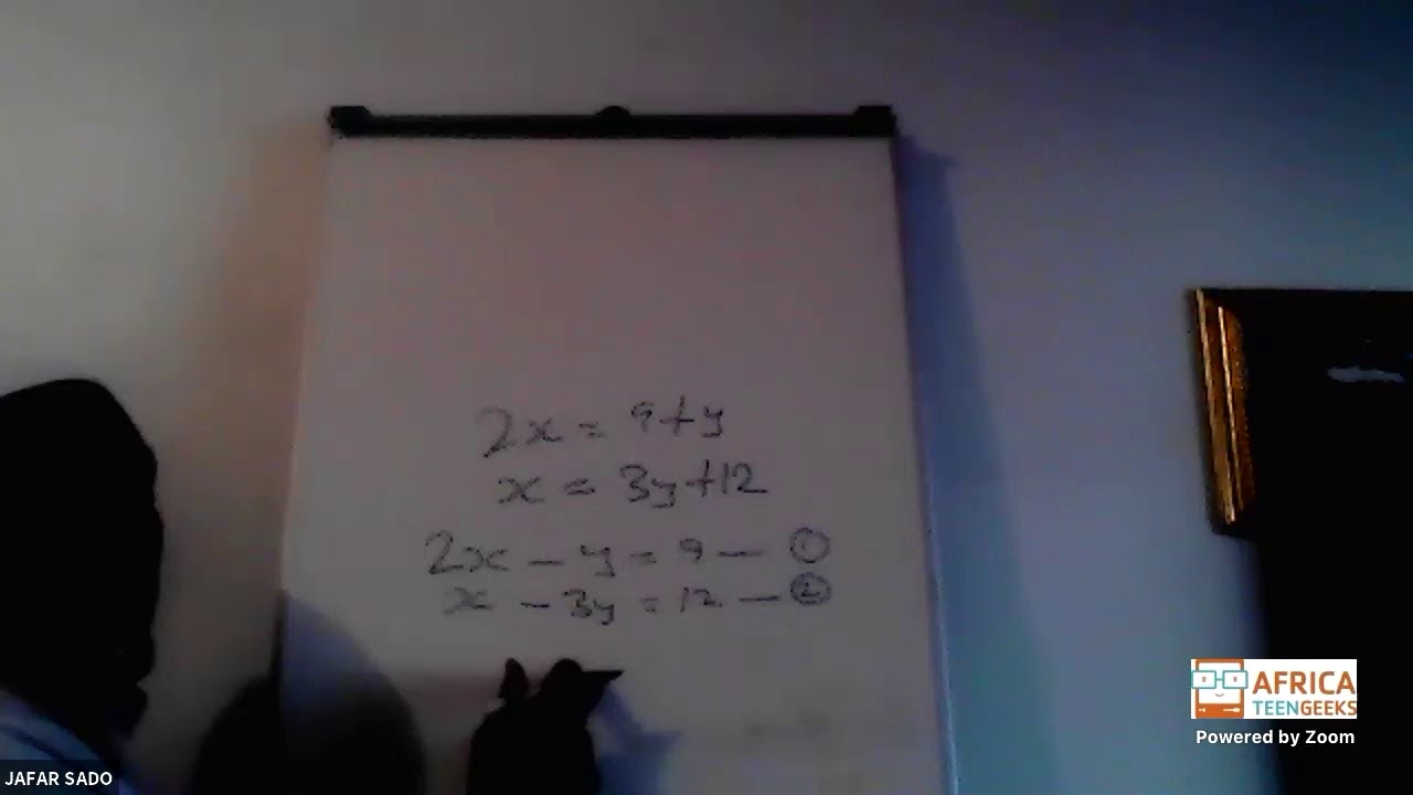 Grade 10 Maths 05 June 2020 Simultaneous equations - YouTube
