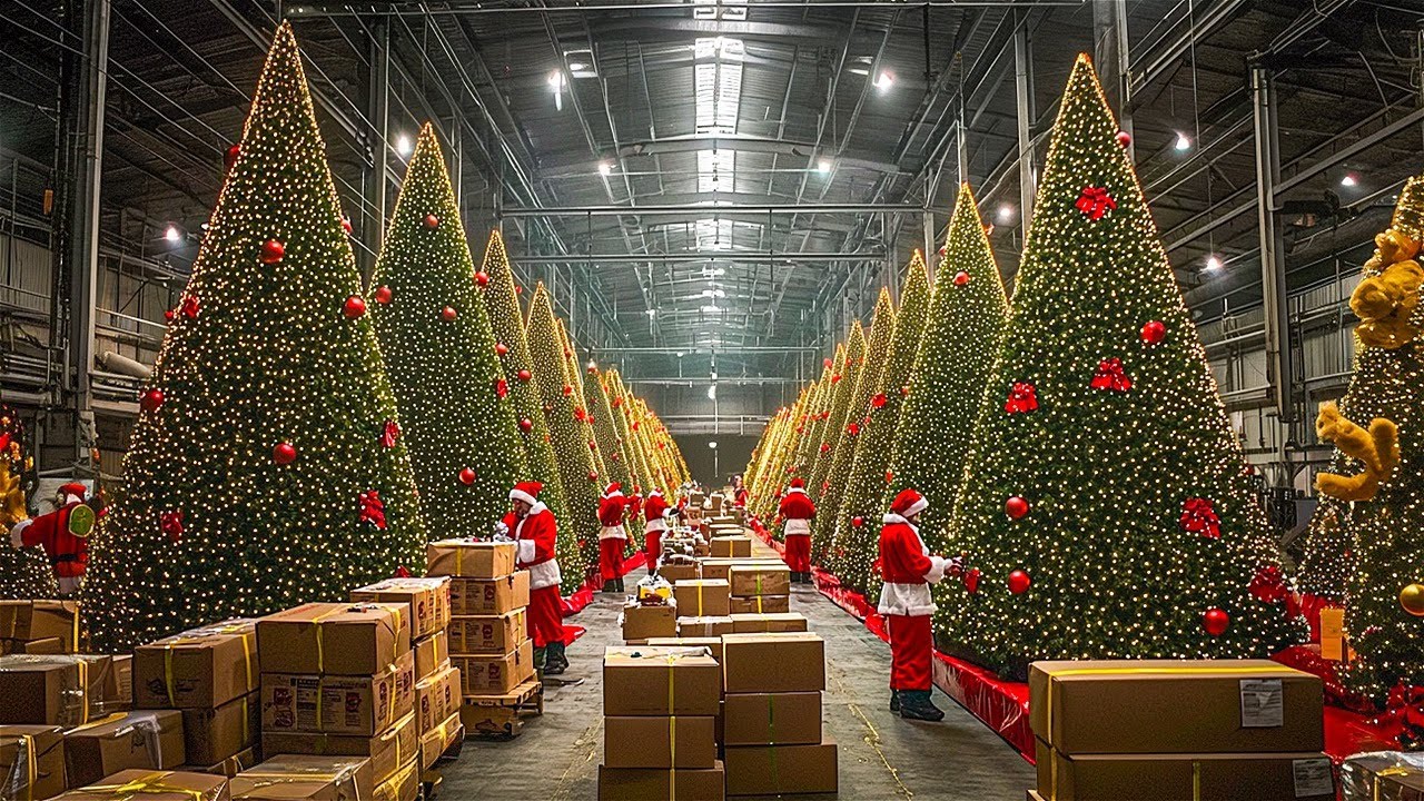 Wie Künstliche Weihnachtsbäume In Der Fabrik Hergestellt Werden