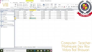 Computer-CLASS-VIII-Chapter-2-Introduction to MS ACCESS-Part-2-LECTURE-(15th JULY)-SESSION-2020-21