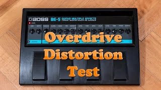 Boss BE-5: Overdrive/Distortion Test Into A Clean Amp