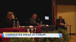 Greene Co. mayoral, sheriff candidates speak at forum