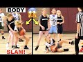 BODY SLAM TECHNICAL FOUL at Girls Basketball Game!!!