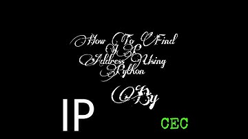 How to GET IP address in python