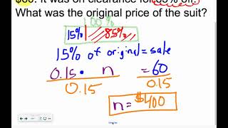 6.6 Day 2 -- Finding Original Prices & Percent Discounts