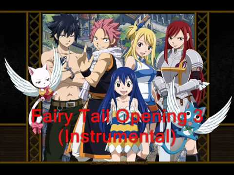 Fairy Tail Opening 3 Instrumental Youtube