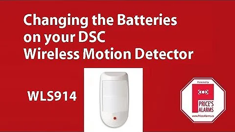 DSC WLS914 wireless motion detector - changing batteries