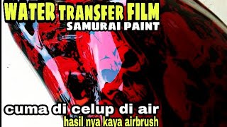 Water Transfer Film Motif Tengkorak  Samurai Paint
