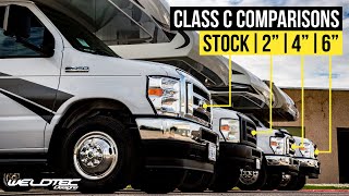 Best Upgrade For Class C RV Suspension! Stock vs 2' vs 4' vs 6' Lift Kits | MORE GROUND CLEARANCE!