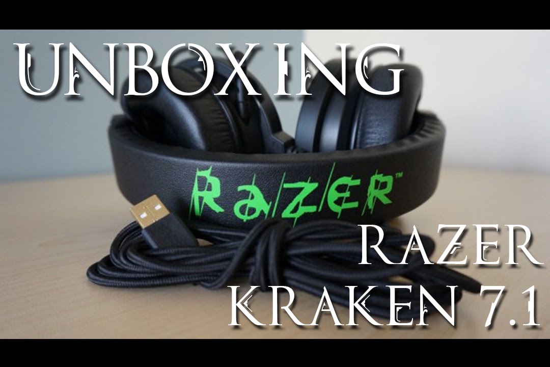 unboxing casque razer kraken 7.1 - YouTube