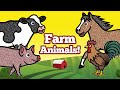 Lets draw farm animals together  drawing and coloring with glitter  googly eyes