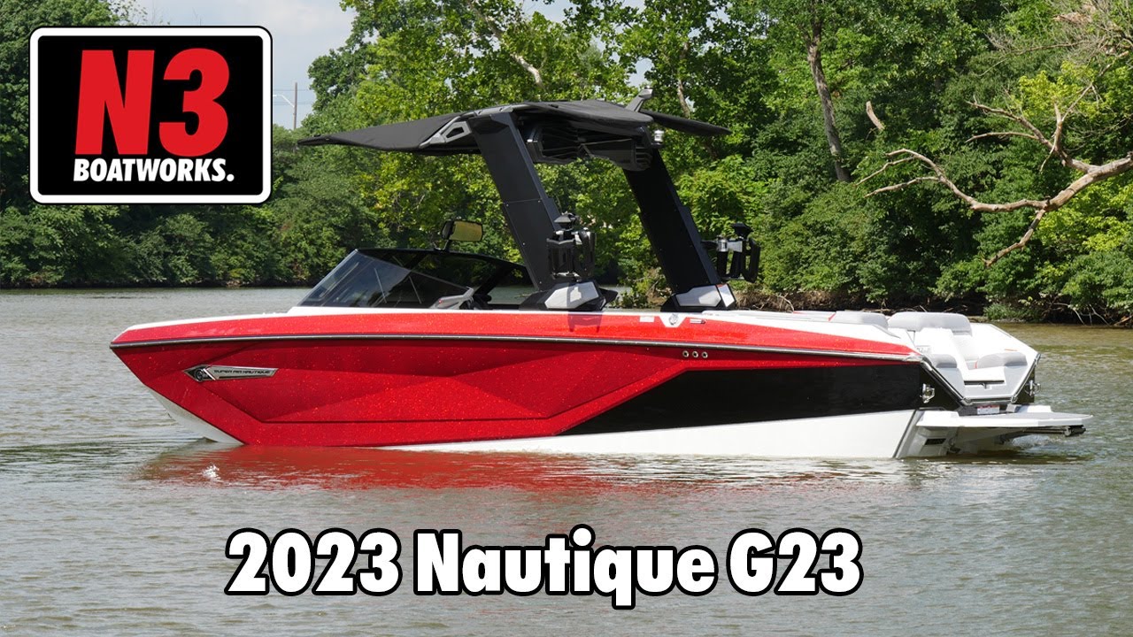 2023 Nautique G23 - Victory Red Metal Flake - On Water || N3 Boatworks