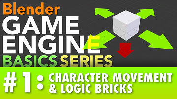 Blender Game Engine Basics Tutorial #1 : Logic Bricks & Character Movement #b3d #gamelogic