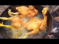 WHOLE CHICKEN CURRY RECIPE  - CHICKEN CURRY INDIAN STYLE - COOKING & EATING IN WILD