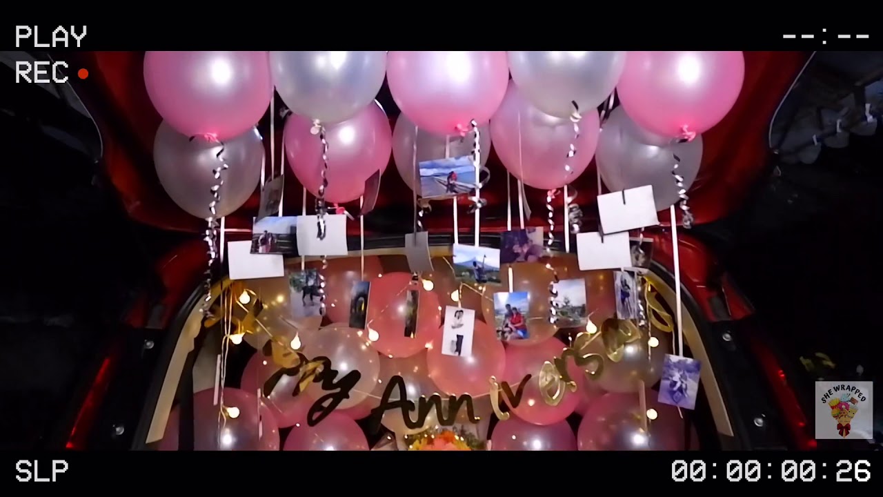Anniversary Car Trunk Surprise YouTube