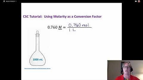 Molarity as a Conversion Factor