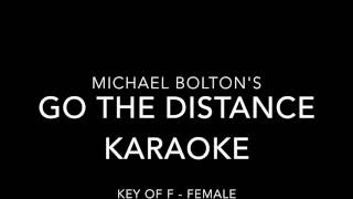 Video-Miniaturansicht von „Go the Distance Karaoke in Key of F - Female Version“