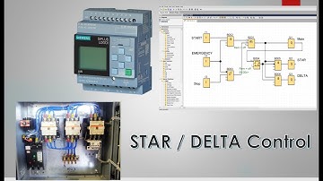 Star Delta Tutorial Program ( Siemens LOGO PLC)