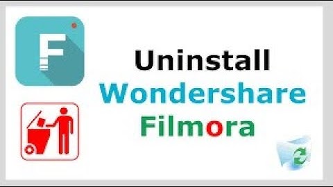 how to uninstall Wondershare Filmora in windows