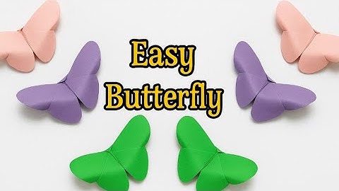 🦋 Easy Origami Butterfly Tutorial | How to Make a Paper Butterfly