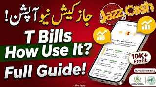 T-Bills New Option In JazzCash | Earn Money from JazzCash T-Bills Option! 💰 Full Step-by-Step Guide