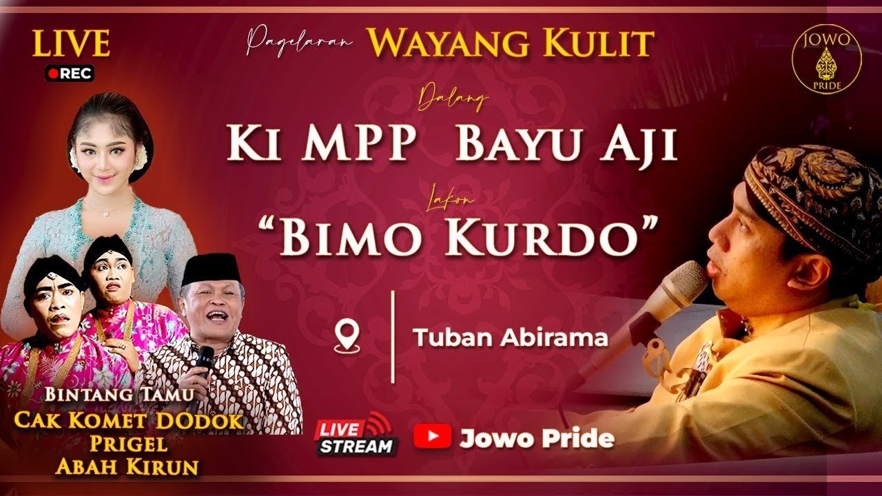 🔴Bimo Kurdo - Wayang Kulit Ki MPP Bayu Aji BT Cak Komet Dodok, Prigel & Abah Kirun | Tuban