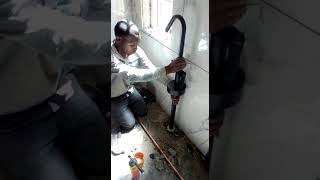 installing free standing bath tub mixer