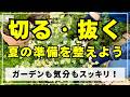 【急げ！切り戻し】切りまくり抜きまくりの３６分。高温多湿の夏を迎える前に、抜くべきものは抜き、切り戻せるものは切り戻して風通しを確保しつつガーデンをスッキリとさせていきます。