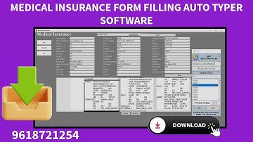 Medical Insurance Form Filling Auto Typer Software Free Download | Auto Typing Tool for Medical Form