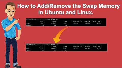 How to Add/Remove the Swap Memory in Ubuntu and Linux.