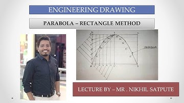 Engineering Drawing | Parabola - Rectangle Method| Easy Drawing Techniques | Learn with nikhil