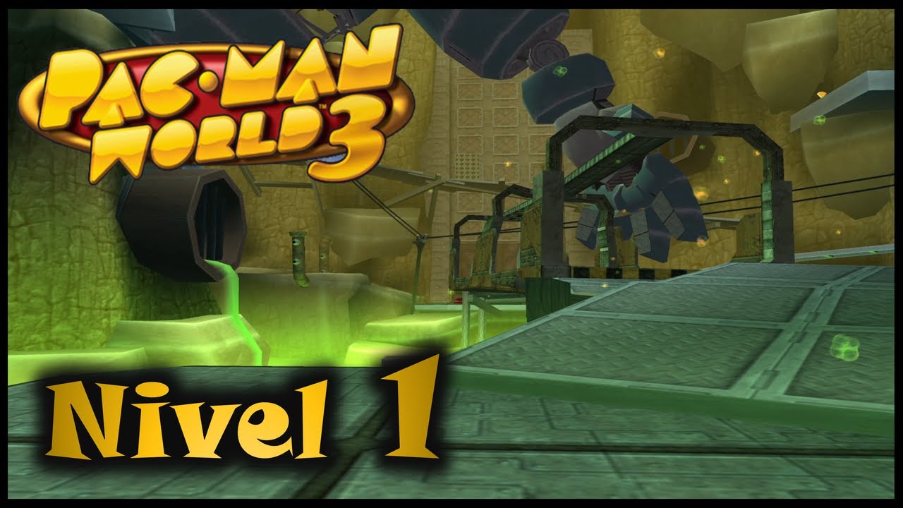 Pac Man World 3 [PS2] ¦ Nivel 1 ¦ Cementerio Bot ¦ Completo - YouTube